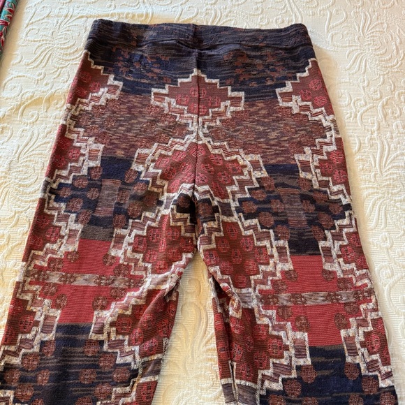 Free People Byzantine Print Knit Sweater Pants Leggings - Picture 2 of 6